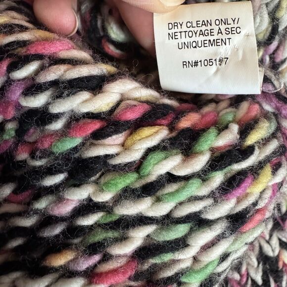 Ulla Johnson Rhea Multicolor Chunky Knit Sweater with Puff Sleeves Crew Neck XS - Picture 8 of 9